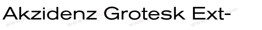 Akzidenz Grotesk Ext字体转换